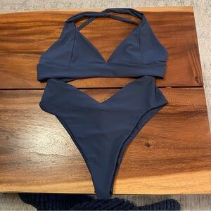Skatie Deep Blue Bikini Set